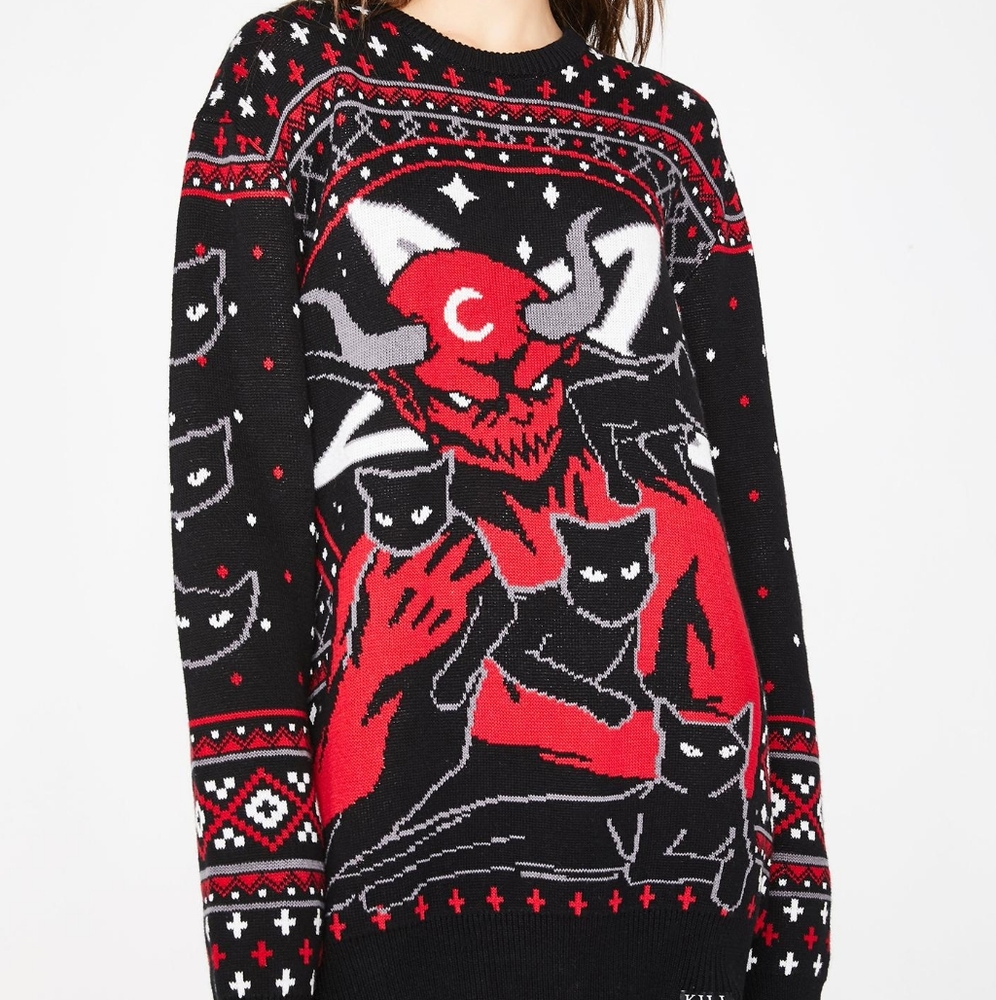 Killstar Demon cats Sweater